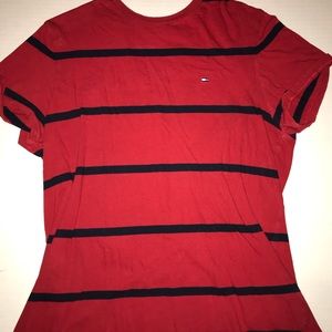 Tommy Hilfiger Shirt - Red & White Stripe